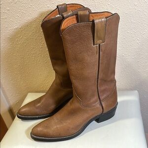 Justin Men's Brown Leather Work boots size 8R